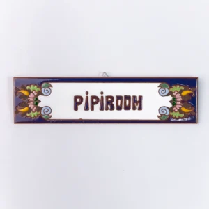 PLACA MÉDIA - PIPIROOM - EUROPEU AZUL