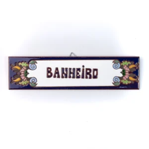 PLACA MÉDIA - BANHEIRO - EUROPEU AZUL