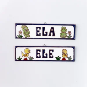 PLACA MÉDIA - PINTINHO/ PERERECA - AZUL