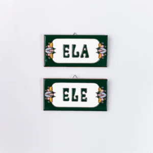 PLACA PEQUENA - ELA - EUROPEU VERDE