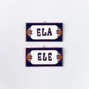 PLACA PEQUENA - ELA - EUROPEU AZUL