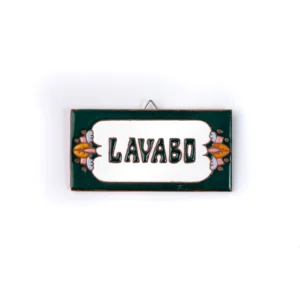 PLACA PEQUENA - LAVABO - EUROPEU VERDE