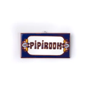 PLACA PEQUENA - PIPIROOM - EUROPEU AZUL