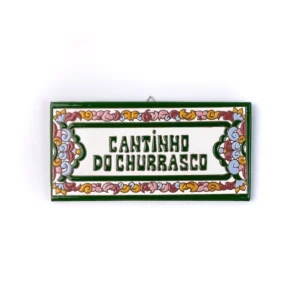 PLACA GRANDE - CANTINHO DO CHURRASCO - ITALIANO VERDE