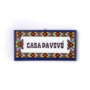 PLACA GRANDE - CASA DA VOVÓ - EUROPEU AZUL