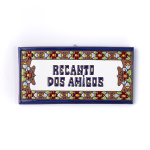 PLACA GRANDE - RECANTO DOS AMIGOS - EUROPEU AZUL