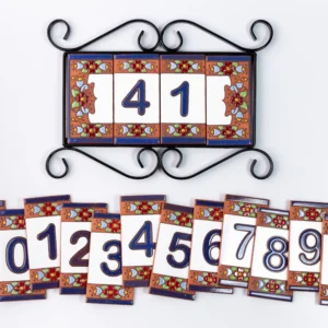 PlACA DE NÚMEROS COMPLETA 2 DÍGITO COM BORDA