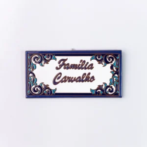PLACA GRANDE - FAMÍLIA CARVALHO