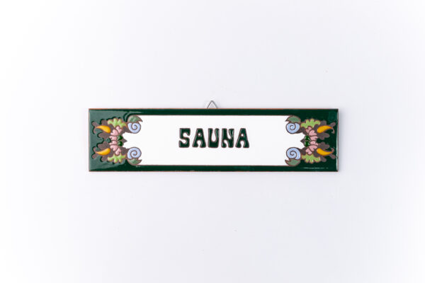 PLACA MÉDIA - SAUNA - EUROPEU VERDE