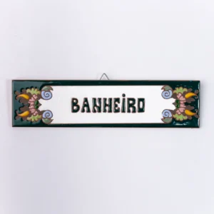 PLACA MÉDIA - BANHEIRO - EUROPEU VERDE