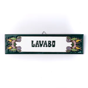 PLACA MÉDIA - LAVABO - EUROPEU VERDE