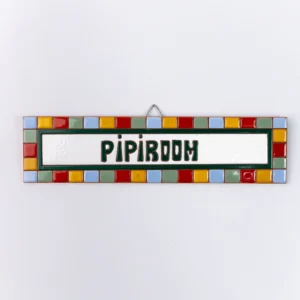 PLACA MÉDIA - PIPIROOM - QUADRADINHO COLORIDO