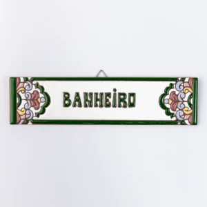 PLACA MÉDIA - BANHEIRO - ITALIANO VERDE