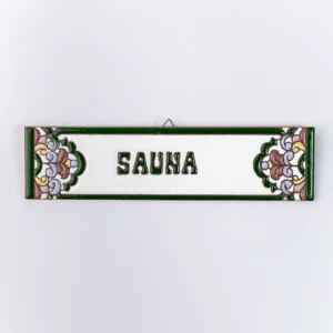 PLACA MÉDIA - SAUNA - ITALIANO VERDE