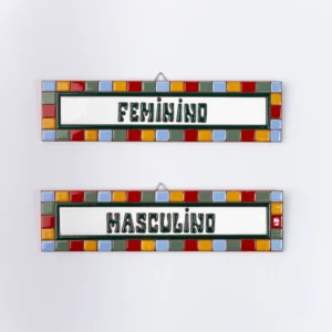 PLACA MÉDIA - FEMININO - QUADRADINHO COLORIDO