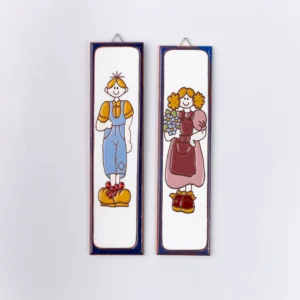 PLACA MÉDIA - MENINO/ MENINA - AZUL