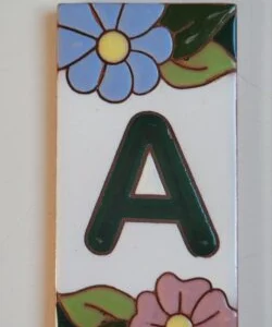 LETRA A - FLOR