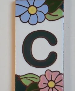 LETRA C - FLOR