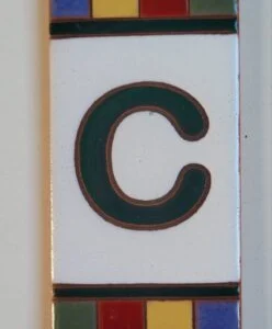 LETRA C - QUADRADINHO COLORIDO
