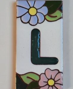 LETRA L - FLOR