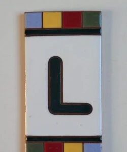 LETRA L - QUADRADINHO COLORIDO