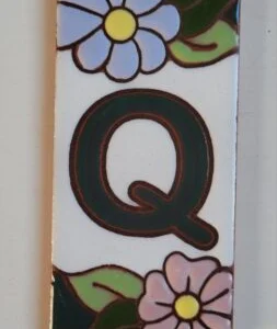 LETRA Q - FLOR